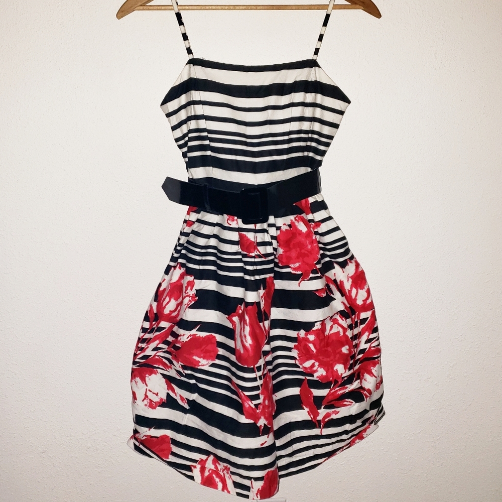 Jessica Howard Belted Fit & Flare Dress